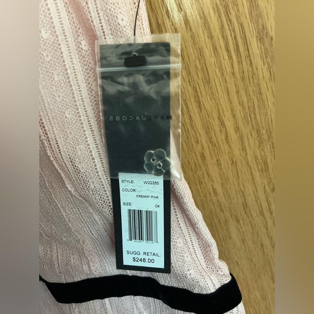 NWT $248 MARC JACOBS Nordstrom creamy pink top sleeveless shirt Sz 4 Easter - Picture 5 of 12